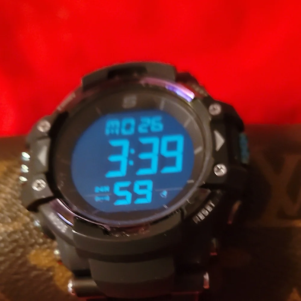 Skechers S1118W Keats Digital Watch Black Holographic‎ Iridescent